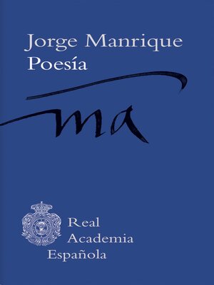 cover image of Jorge Manrique. Poesía (Adobe PDF)